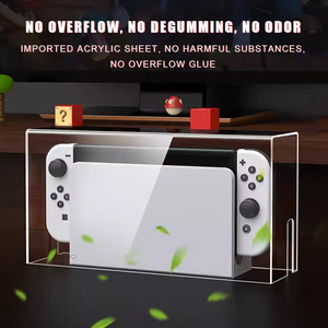 <b>Switch</b> Acrylic Dust <b>Cover</b> NS OLED Console Protective Case Clear Display Box For <b>Nintendo</b> <b>Switch</b> Game Player Storage - Product Image 3