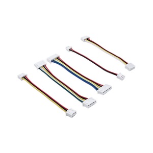 สายเคเบิล XH 2.54 มม. พิทช์ 2468 ขนาด 26AWG สีแดงและสีขาว แบบริบบิ้น พร้อมขั้วต่อ 2-12P แบบเดี่ยว/คู่ สำหรับสายเคเบิลและสายไฟ - Product Image 1