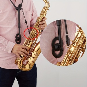 Arnés de Hombro Genérico para Saxofón Soporte de Saxo de Metal de Aluminio con Gancho y Correa Cómoda para el Cuello - Product Image 5