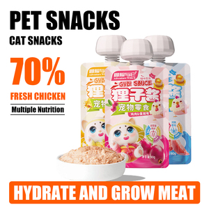 Sauce Lizi de haute qualité Poulet & Thon avec Fromage et Canneberge 90g Friandises crémeuses <span class=keywords><strong>pour</strong></span> chats à lécher Sans céréales Pochette de nourriture humide - Product Image 2