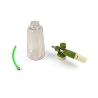Canon à mousse transparent PROWORKZ avec bille de gravité en acier inoxydable 1L Lance à mousse de neige réglable Bouchon à clipser à changement rapide