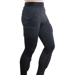 Pantalones de portero de rugby para hombre, protección 3D acolchada, fútbol americano, color negro, novedad de 2022 - Product Image 1