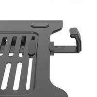 Support VESA pour ordinateur portable, plateau métallique extensible, support de fixation pour ordinateur portable, réglable en hauteur, pliable, portable
