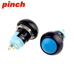 Pinch PBS-33A Push <b>Button</b> Switch 12mm IP65 Waterproof Locking 10A 250V Screw Terminal Plastic Round Head - Product Image 1