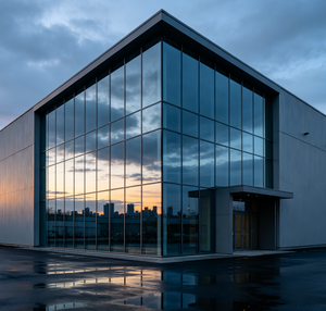Magazzino Logistico Prefabbricato in Acciaio con Facciata in Vetro, Edificio in Metallo Isolato a <span class=keywords><strong>Risparmio</strong></span> Energetico - Product Image 4