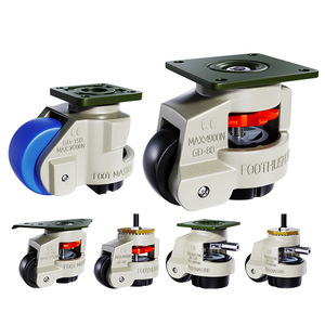 Ruedas Giratorias de Alta Resistencia con Placa de Nivelación Ajustable para Equipos y Maquinaria - Product Image 1