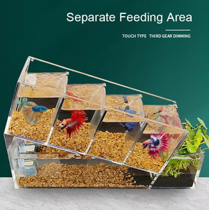 <span class=keywords><strong>ปลา</strong></span>กัดขนาดเล็กหลายกริดสำหรับตู้<span class=keywords><strong>ปลา</strong></span>การแยกการไหลเวียนการหมุนเวียนการแยกการเพาะ<span class=keywords><strong>เลี้ยง</strong></span><span class=keywords><strong>ปลา</strong></span>อะคริลิคตกแต่งภูมิทัศน์ - Product Image 2