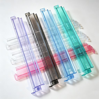 Support de Mahjong en Acrylique Transparent de 20 Pouces avec Poussoir Magnétique pour Présentoir de Tuiles de Mahjong Américain