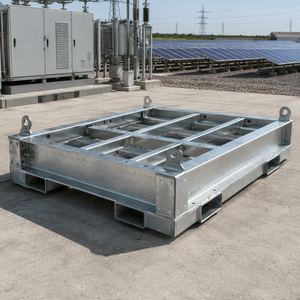 Base de Plataforma para Inversor Fotovoltaico de Acero Inoxidable SS304 Soldado, Estructura de Soporte Galvanizada en Caliente, Fabricación Personalizada OEM/ODM - Product Image 4