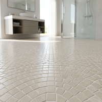 Nouvelles mosaïques murales en marbre de style moderne pour la décoration de pièces, design parquet, marbre naturel poli, motif écailles de poisson, motif éventail festonné