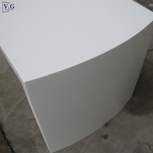 Escritorio de Oficina en Forma de U de Diseñ<span class=keywords><strong>o</strong></span> Simple para <span class=keywords><strong>CEO</strong></span>, Personalizado a Pedido, de Alta Calidad, en Piedra Corian Blanca - Product Image 4