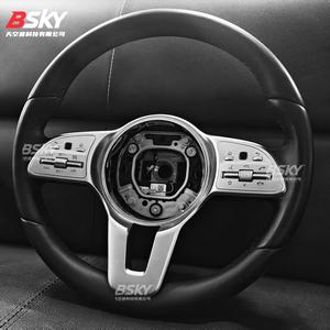 Lederen stuurwiel voor Mercedes-Benz C190 W117 W166 W177 S500 W205 W213 W216 W217 W218 W222 W253 W257 W463 GLE G63 C63AMG - Product Image 5