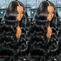 Pelucas de Cabello Humano Virgen Vietnamita con Ondas Naturales, Pelucas Frontales de Encaje HD sin Pegamento al por Mayor para Mujeres Negras