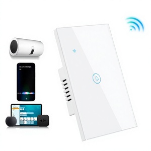 Interrupteur mural intelligent Apple Homekit, matériau ABS blanc, commande vocale <span class=keywords><strong>Siri</strong></span>/Alexa, 20A, norme américaine, <span class=keywords><strong>br</strong></span>ésilienne, israélienne, WIFI filaire et sans fil - Product Image 1