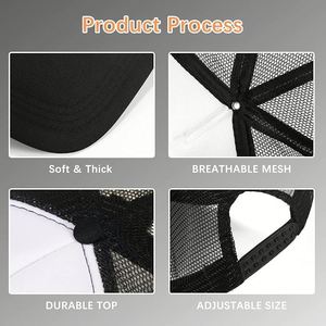 Casquette de baseball brodée avec logo par sublimation, chapeau personnalisé, casquettes de camionneur, haute qualité - Product Image 3