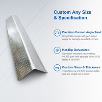 Profilé d'angle perforé en acier galvanisé pour plâtre, cornière de plâtre, taille personnalisée pour bord de plafond