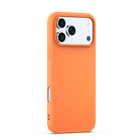 Coque de téléphone antidérapante texturée pour iPhone 18 Pro Max, pare-chocs en TPU, protection de l'objectif, doublure en microfibre douce