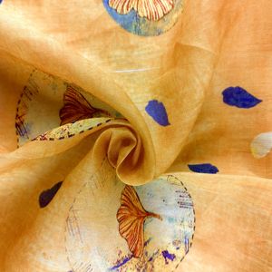 Chất Lượng Cao 100% Ramie Linen Vải Màu Sáng In Mô Hình Cho Mùa Hè Cô Gái 'Dresses Và Váy Không Có Moq - Product Image 4