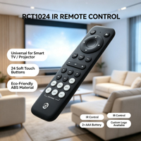 Control Remoto Inalámbrico 2.4G OEM ODM para Android TV Box Smart TV, Carcasa de ABS, 24 Teclas, Compatible con Bluetooth