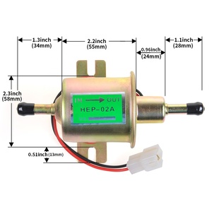 HEP-02A universale 12V/24V pompa del carburante elettrica accessori modifica auto pompa Diesel esterna - Product Image 3