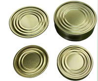 Couvercles inférieurs en métal pour boîtes de conserve alimentaires Silver Snack, modèle anti-déversement à huit points, 202, 52 mm, en fer blanc TFS