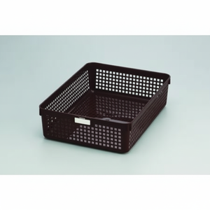 Cesto portaoggetti marrone Inomata A4 con funzione di nome personalizzata - Product Image 1