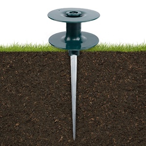 Guide de tuyau bon marché, <span class=keywords><strong>rouleau</strong></span> lisse de jardin, Guide de tuyau métallique avec pointe en alliage de Zinc robuste pour la Protection de la pelouse - Product Image 5