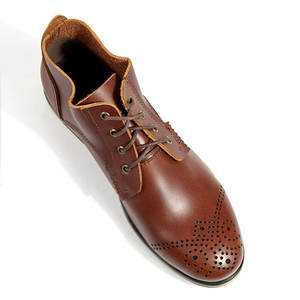 ประเทศจีนที่กำหนดเองรองเท้าโรงงานที่กำหนดเองต่ำผู้ชายรองเท้าบู๊ทลูกไม้ขึ้นรองเท้าหนัง - Product Image 2