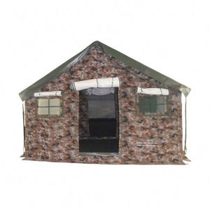 Chenya Custom <b>Frame</b> Africa Canopy Tent <b>Canvas</b> One Bedroom Four-Season Double Layers Camouflage Outdoor Waterproof 10 Persons - Product Image 3