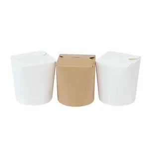 Hot promotional light weight round noodle paper box food grade takeaway noodles soup box other food box