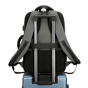 Men's Shoulder <b>Bag</b> Business Student Backpack Durable Oxford Waterproof Polyester Lining Zipper Closure USB for School <b>Work</b> - Product Image 3