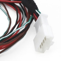 Arnés de Cableado Automotriz Personalizado, Conductor de Cobre Flexible, PTFE de 2.2mm, Conectores de 4 Pines Macho/Hembra, Longitud de 500mm, IATF 16949