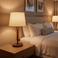Lampe de chevet pour hôtel Marriott Fairfield Inn, homologuée UL, finition laiton antique, pour chambre d'hôtel, lampe de bureau
