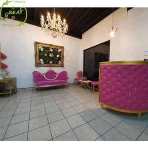 เก้าอี้สปาเท้าสีชมพูบัลลังก์สีทอง - Product Image 5