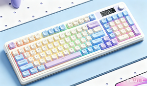 Teclado Mecánico de Membrana Aula S99PRO Azul Lluvia, 99 Teclas, 3 Modos Inalámbricos, Retroiluminación RGB, Perilla Multimedia, Pantalla Digital, para Oficina y Juegos - Product Image 3