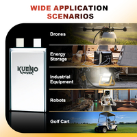 Batterie semi-solide Kuenopower 400 Wh/kg 22 Ah pour drone industriel de grande envergure – Solution d'alimentation de rechange