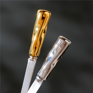 Wholesale 12oz Electroplate Spoon Pottery Mug <b>Ceramic</b> Coffee <b>Cup</b> Water Mugs with Gold and Silver Spoons - Product Image 4