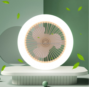 Luz de techo led regulable inteligente con ventilador y mando a distancia, Bombilla E27 para sala de estar y baño, AC220V - Product Image 5