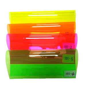 سوبر نيون نيون واضح PVC لون الفينيل فيلم مرنة فيلم بولي كلوريد الفينيل الشفاف لفات التعبئة الديكور - Product Image 2