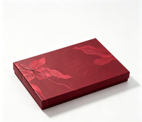 Ensemble de boîtes cadeaux rigides à imprimé floral avec sac de shopping en papier assorti, boîte rigide de luxe pour l'emballage de cadeaux tels que des foulards, des châles et des textiles