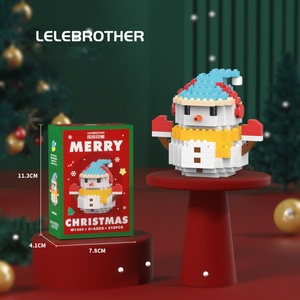 Bloques de Construcción de Figuras de Anime, Ladrillos de Plástico Duradero, Juguetes Educativos, Regalos Navideños de Santa Claus, Rompecabezas de Ensamblaje - Product Image 5