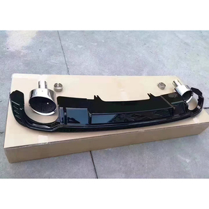 Kit de carrosserie de voiture de <span class=keywords><strong>prix</strong></span> usine mise à niveau diffuseur de pare-chocs arrière S-line avec tuyau d'échappement pour <span class=keywords><strong>Audi</strong></span> <span class=keywords><strong>A4</strong></span> S4 B9 à <span class=keywords><strong>RS4</strong></span> 2017-2019 - Product Image 5