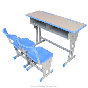 <span class=keywords><strong>Prix</strong></span> de gros Ensemble de salle de classe à double bureau-Bureau de tutorat OEM avec chaises Surface anti-rayures pour institut de formation - Product Image 6