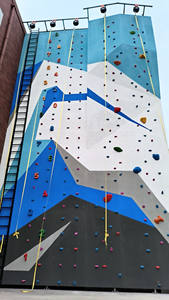 Équipement d'amusement d'intérieur de roche de mur d'escalade d'enfants populaires avec le dispositif descendant par Ledi Amusement - Product Image 3