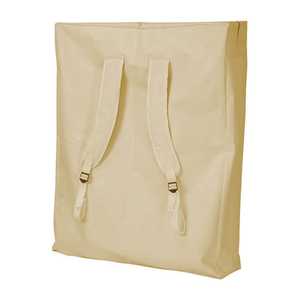 Sac à dos en tissu Oxford 55x17x78 cm avec fermeture éclair sur 3 côtés, bretelles réglables, couleur beige - Product Image 6
