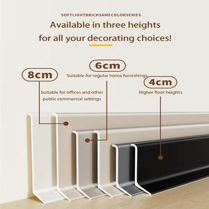 <span class=keywords><strong>Plinthe</strong></span> en aluminium à fixation murale sans perçage ni outils, design moderne, pour murs en <span class=keywords><strong>carrelage</strong></span>/marbre, installation par colle - Product Image 4