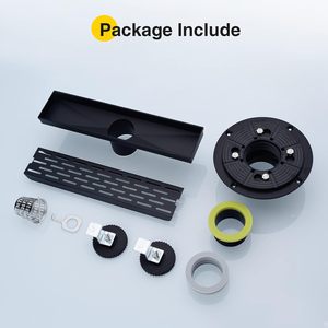 Desagüe <span class=keywords><strong>de</strong></span> suelo lineal <span class=keywords><strong>de</strong></span> acero inoxidable 304 <span class=keywords><strong>de</strong></span> diseño moderno ajustable, coladores extraíbles, <span class=keywords><strong>de</strong></span> brida <span class=keywords><strong>de</strong></span> <span class=keywords><strong>PVC</strong></span> Base, <span class=keywords><strong>ducha</strong></span> para Baño - Product Image 3