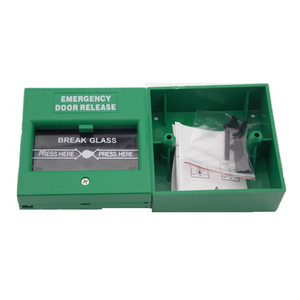 Bouton d'urgence pour déverrouillage de porte, bouton de sortie, bouton d'alarme de bris de vitre pour contrôle d'accès aux portes, rouge, jaune, blanc, vert - Product Image 5