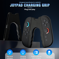 Grip Pengisi Daya untuk Nintendo Switch 2 Joy Pad Con Controller Play and Charge Dock Stand dengan USB-C Handle Stand