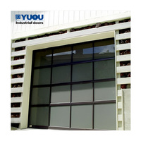 Porte sectionnelle alu 16x8, verre trempé, vue complète, prix, option Plexiglas